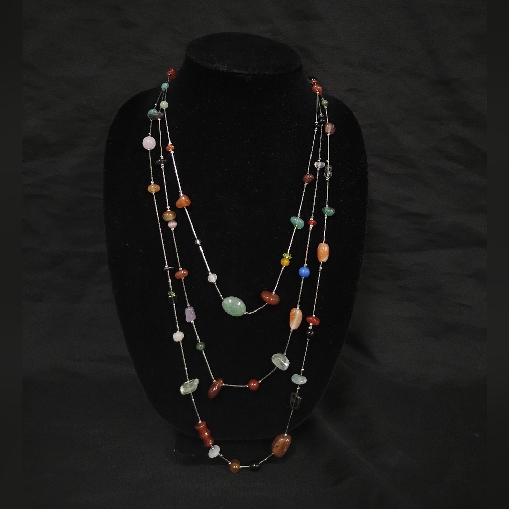 Multi stone Necklaces - Picture 3 of 3